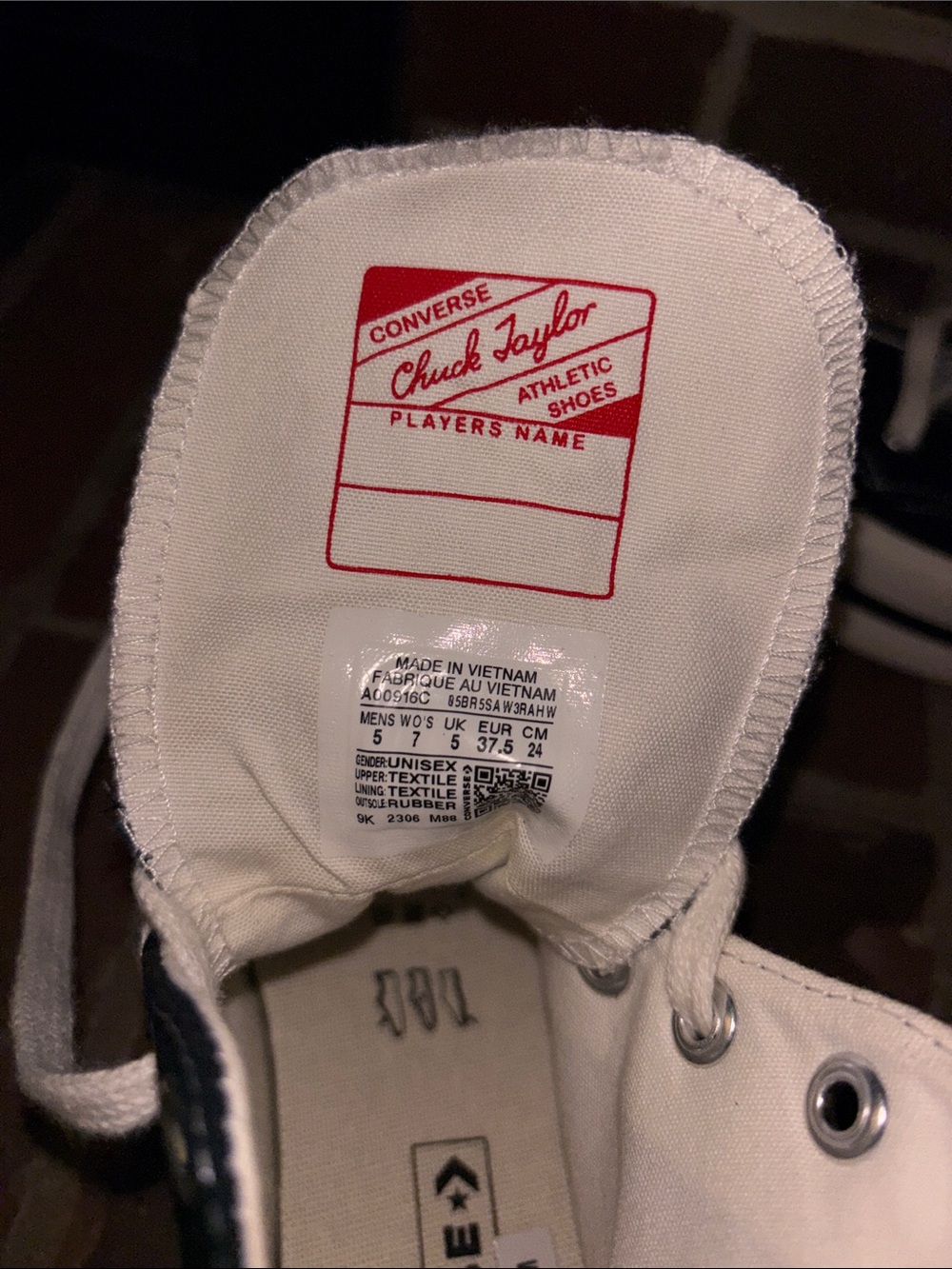 Converse Black & White High Top All Star Sneakers - Picture 4 of 4